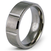 7mm Titanium Ring with Panels