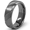7mm Titanium Ring with Grooves
