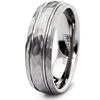 8mm Titanium Hammered Ring