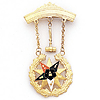 2 1/8in Past Matron Eastern Star Jewel - 10k Gold