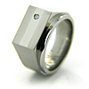 12mm Titanium Ring with Diamond