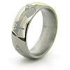 8mm Domed Titanium Scottish Rite Eagle Ring