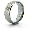 8mm Domed Tungsten Scottish Rite Ring