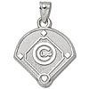 Sterling Silver Chicago Cubs Field 5/8in Pendant