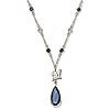 Milwaukee Brewers Logo Crystal Necklace