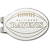 Baltimore Ravens Sliver Plated Laser Engraved Money Clip