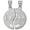 Sterling Silver Mizpah Coin 1in Pendant