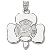 Sterling Silver Shamrock Maltese Cross 3/4in