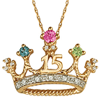 Quinceanera Tiara Pendant