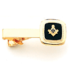 3/4in Masonic Tie Bar - Yellow Gold Plated