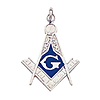 1 1/8in 3rd Degree Masonic Pendant