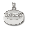 Anaheim Ducks Puck Pendant Sterling Silver