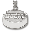 Anaheim Ducks 1/2in Sterling Silver Puck Pendant