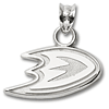 Anaheim Ducks 5/8in Logo Pendant Sterling Silver
