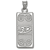 Anaheim Ducks Rink 1/4in Sterling Silver
