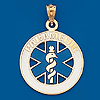 10kt Gold Emergency Medical Technician Pendant