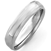 Platinum Beveled Edge Band 5mm