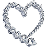 1/4 CT TW Journey Diamond Heart Pendant G-I / I1-I2 with Chain