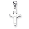 1 1/4in Claddaugh Cross - Sterling Silver