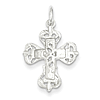Sterling Silver Diamond-Cut Cross Charm