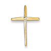 14kt 1in Diamond Passion Cross Slide