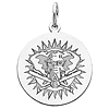 Oakland Athletics 5/8in Disc Charm - Sterling Silver