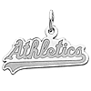 Oakland Athletics 5/16in Flag Pendant - Sterling Silver