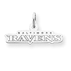Baltimore Ravens 5/16in Team Name Pendant - Sterling Silver