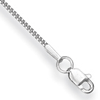 1.5mm Curb Chain - 14k White Gold