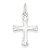 9/16in Fleur de lis Cross Charm - Sterling Silver