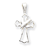 Sterling Silver Cross with Dove Pendant