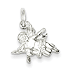 Angel Charm 7/16in - Sterling Silver