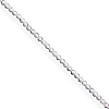 Sterling Silver 1mm Beaded Necklace