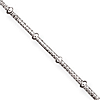 20in Beaded Box Chain 1.25mm - Sterling Silver