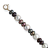 Sterling Silver Freshwater Cultured Pearl Bracelet & Necklace 2pc Set