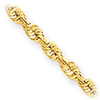 2mm Sparkle Rope Chain - 14k Yellow Gold