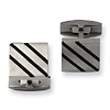 Titanium Black Accent Cuff Links