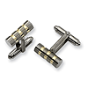 Titanium Gold Accent Cuff Links