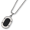 Titanium Carbon Fiber Necklace 22in