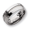 8mm Tungsten Ring with Satin Center