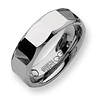 7mm Tungsten Ring with Facets