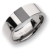 8mm Tungsten Ring with Ceramic Inlay