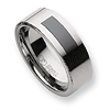 8mm Tungsten Ring with Ceramic Inlay