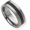 8mm Tungsten Ring with Enamel