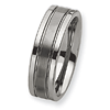 8mm Tungsten Ring with Grooves