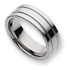 8mm Tungsten Ring with Grooves