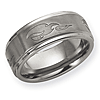 8mm Tungsten Ring with Flames Laser Design
