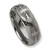 8mm Tungsten Ring with Laser Design