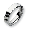 6mm Tungsten Ring with Rounded Edges - Size 13