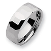 8mm Tungsten Ring with Facets